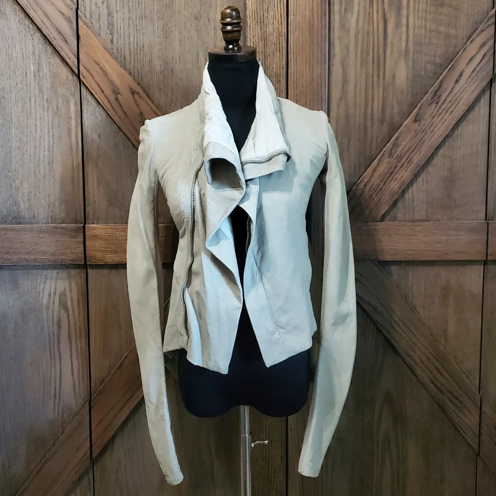 NWT Rick Owens Leather Jacket - Picture 1 of 7